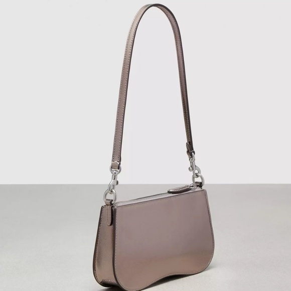 COACH Coachtopia Wavy Shoulder Bag In Metallic Coachtopia...